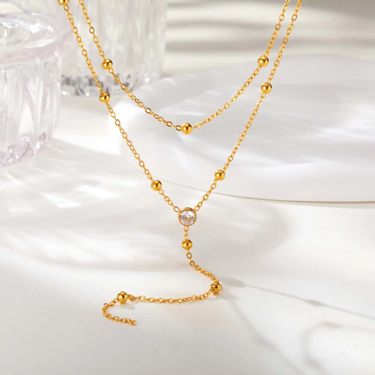 Trace Lariat Necklace