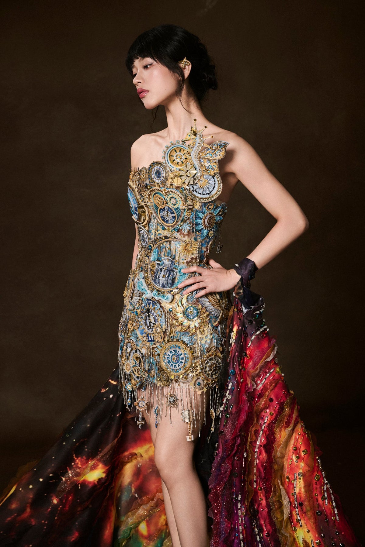 Celestial Clockwork Statement Dress