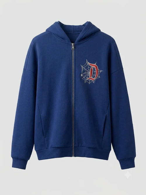 Navy Zip Hoodie