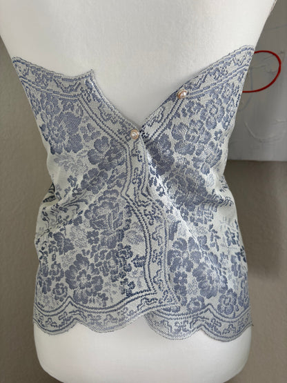 Floral Toile Halter Top