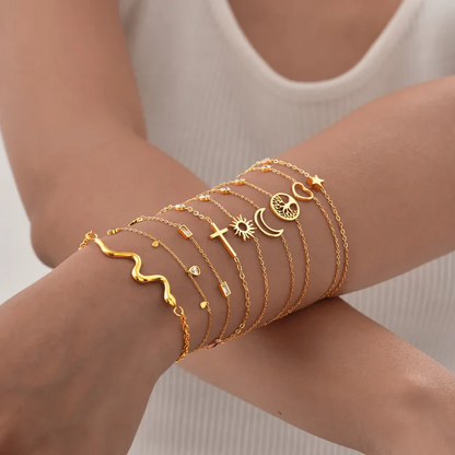 Celestial Stack Bracelet Set