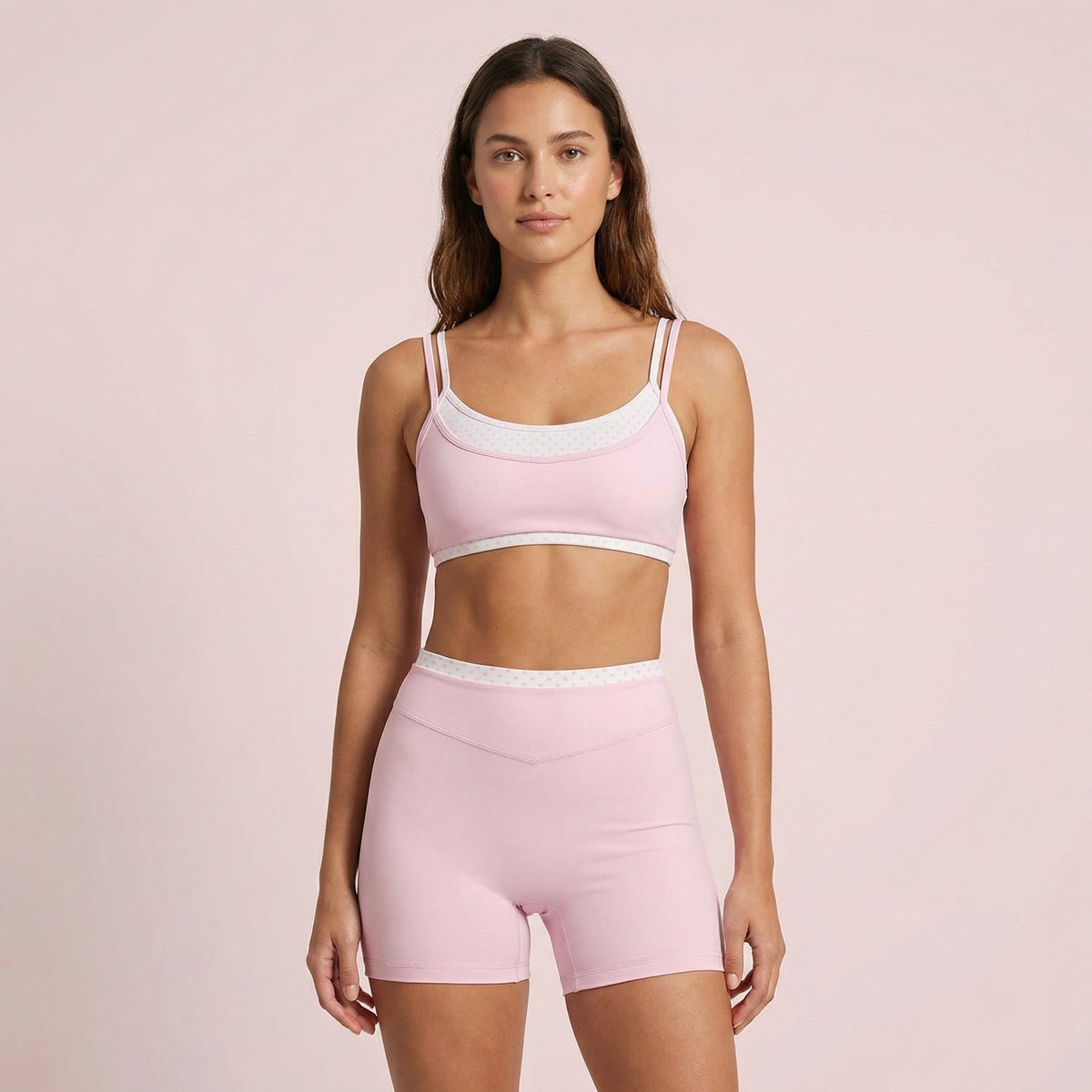Pink & White Polka Dots Set